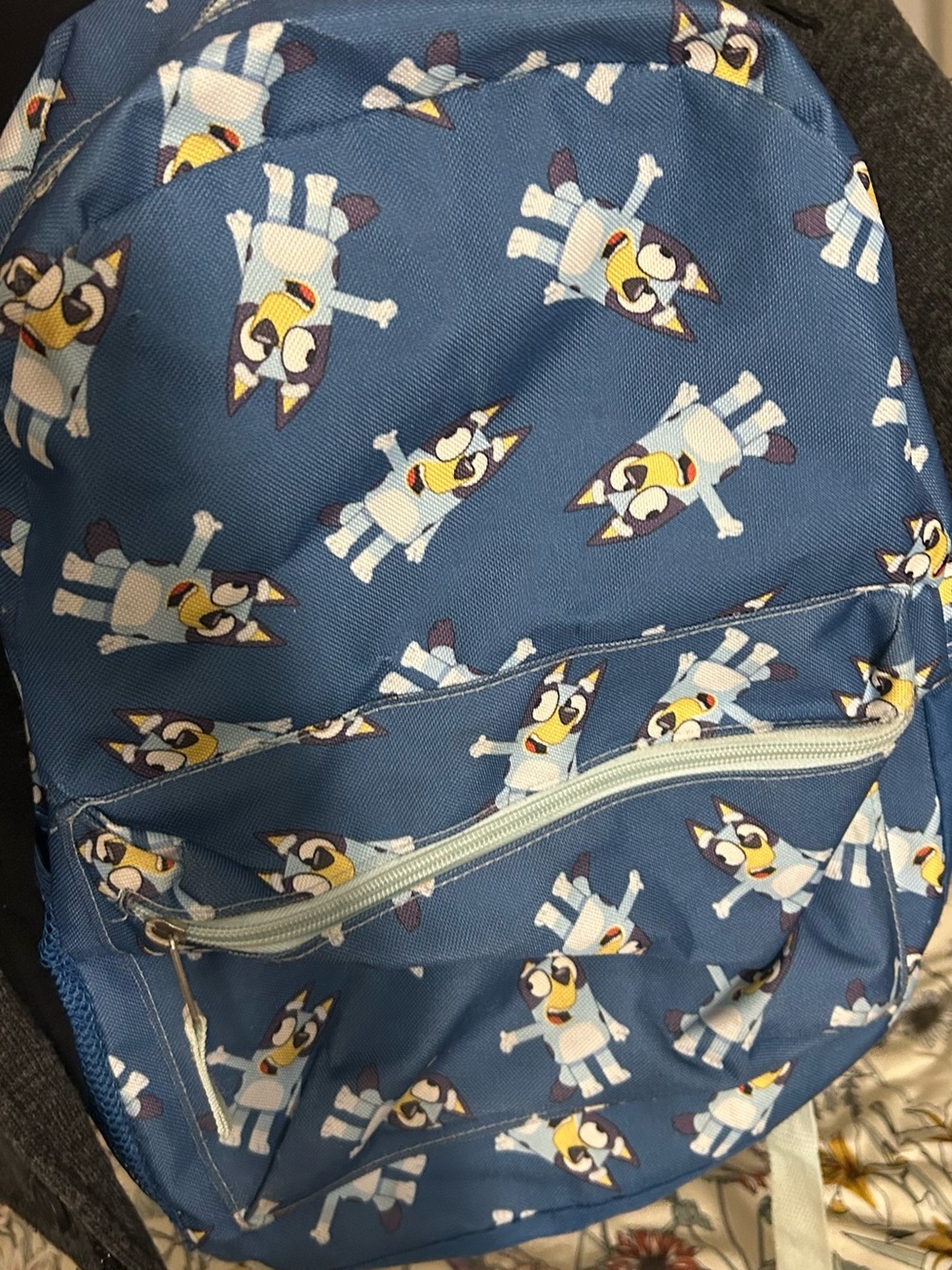 Kids Blue Cartoon Dog Print Backpack - Brand: blue